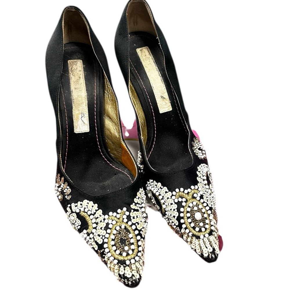 Christian Lacroix pointed stiletto shoes 35,5 European US 6